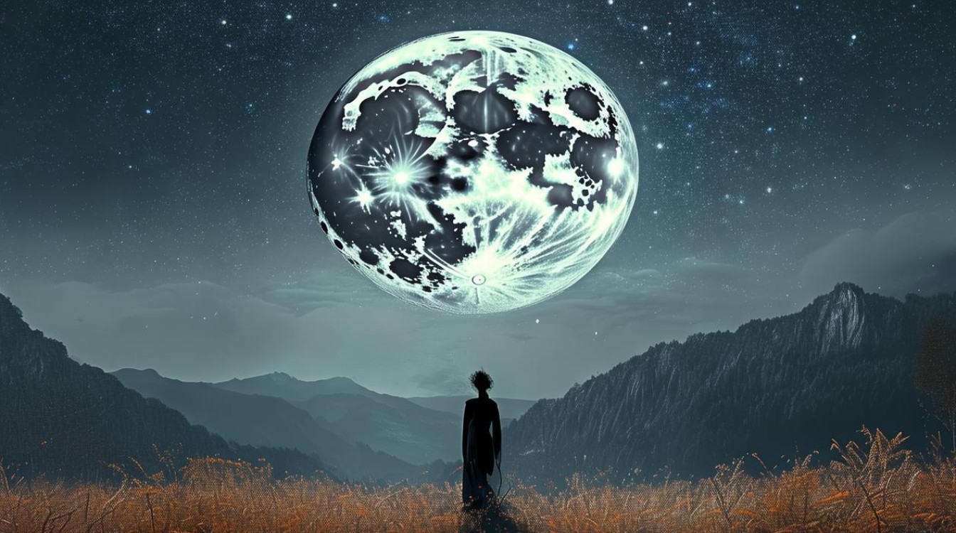 秋夜望月，如何感受千年诗心与自然之美的对话？-图1
