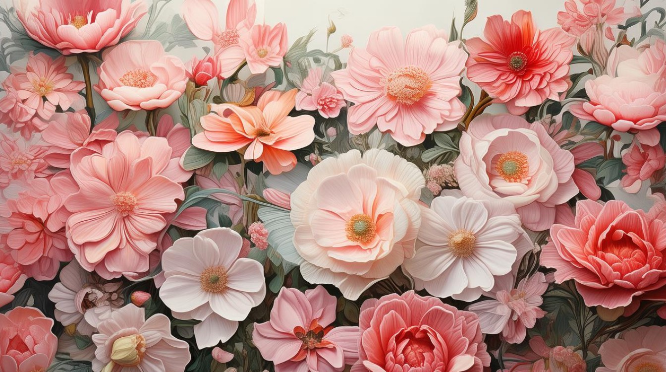 哪些经典成语描绘了春意盎然的百花之美？-图4