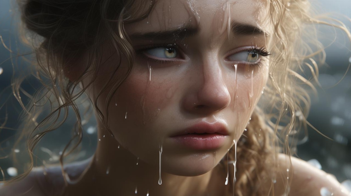 如何用优美的句子描写女子哭泣的场景？-图3