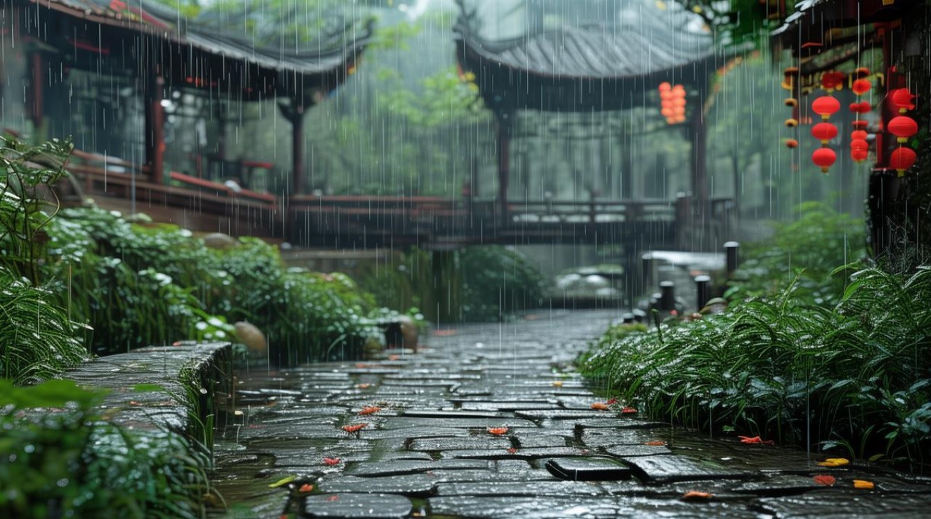 哪些与雨相关的成语能展现夏日雨韵之美？-图2