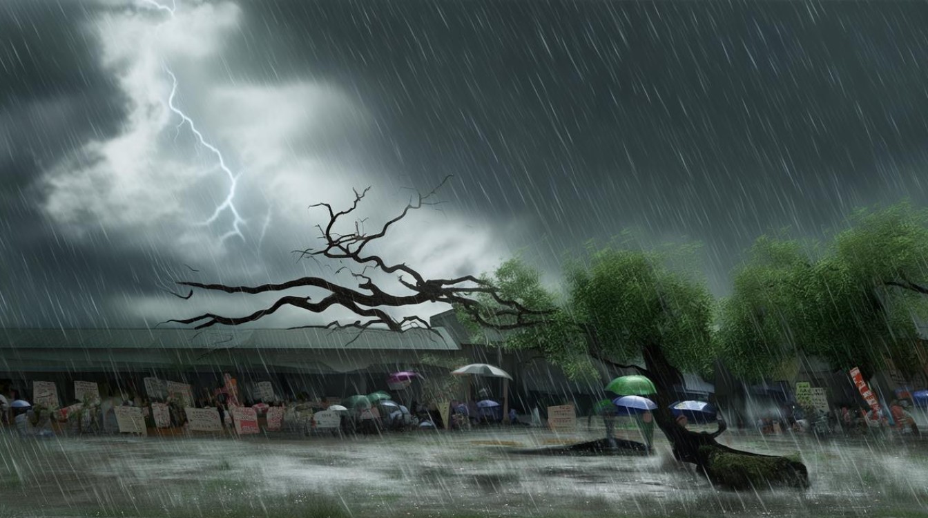 如何生动描写台风天的场景？-图1
